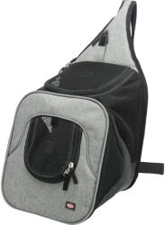 TRIXIE TRIXIE Savina, rucsac transport câini și pisici, XS-S(max. 10kg), poliester, deschidere frontală&superioară, negru și gri, 30 x 26 x 33 cm