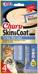 Inaba Foods INABA Churu Skin&Coat, Ton, plic recompense funcționale fără cereale pisici, piele & blană, (topping), 56g
