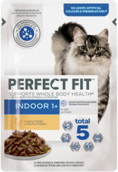 Perfect Fit PERFECT FIT Cat Indoor 1+, Pui, plic hrană umedă pisici, (în sos), 85g