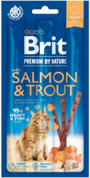 BRIT BRIT Premium By Nature, recompense fără cereale pisici, batoane, Somon și Păstrăv, 3buc