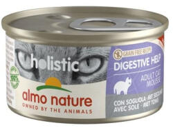 Almo Nature ALMO NATURE Holistic Digestive Help, Pește, conservă hrană umedă fără cereale pisici, sistem digestiv, (în supă), 85g