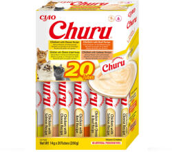 Inaba Foods INABA Churu Varieties, Pui și Vită, cutie, tub recompense fără cereale pisici, (piure), 280g