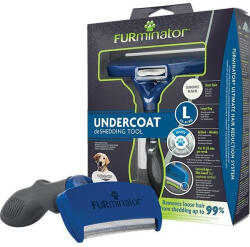  Furminator FURMINATOR, perie câini, păr scurt, anti-năpârlire, metal FURMINATOR, L, perie câini, păr scurt, anti-năpârlire, metal