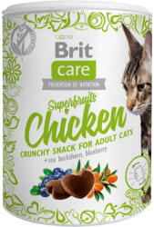 Brit BRIT Care Snack Superfruits, Pui și Cătină, recompense fără cereale pisici, 100g