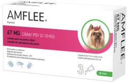  Amflee AMFLEE Dog, spot-on, soluție antiparazitară, câini, 3 pipete AMFLEE Dog, spot-on, soluție antiparazitară, câini 2-10 kg, 3 pipete