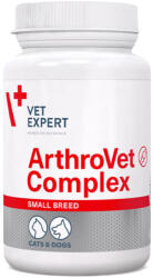 VetExpert VET EXPERT Arthrovet Complex Small Breed & Cats, supliment sistem articular câini, capsule VET EXPERT Arthrovet Complex Small Breed & Cats, XS-S, supliment sistem articular câini și pisici, flacon, 60
