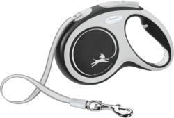 flexi FLEXI Comfort, lesă bandă retractabilă câini, nylon, negru, M(25kg, 5m)