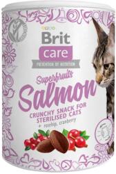 Brit BRIT Care Snack Superfruits, Somon și Măceșe, recompense fără cereale pisici sterilizate, 100g