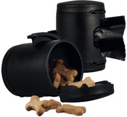 flexi FLEXI Multi Box recompense & pungi igienice, accesoriu stocare câini, plastic, negru, S-L
