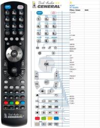 General SONY ST-SA3ES - kompatibilis General márkájú távirányító