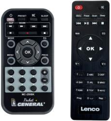 General LENCO MC-250BK - távirányító duplikátum