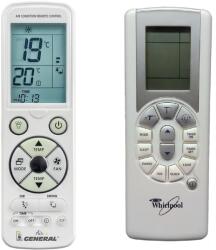 General WHIRLPOOL YJ1B, AMD 063, AMD 064, AMD 065 - luxus háttérvilágítású távirányító
