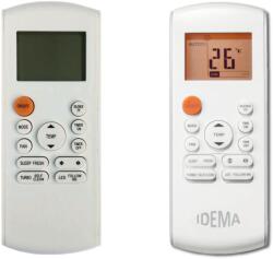 utángyártott IDEMA RG57A4, ISA-50, ISZ 12000 BTU, ISKE 12000 BTU - helyettesítő távirányító