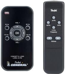 General TEUFEL Concept S, L2200, L3300, CL700 - kompatibilis General márkájú távirányító