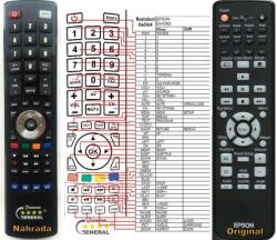 GENERAL EPSON EH-DM2, EMP-TWD10, EMP-W5D, EMP-DM1, EH-DM3 - kompatibilis General márkájú távirányító