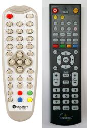 GENERAL GOGEN DVB603T2 - kompatibilis General márkájú távirányító