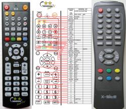 GENERAL X-SITE XS-DVBT-55B - kompatibilis General márkájú távirányító