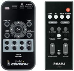 General YAMAHA VAF7640 - távirányító duplikátum