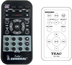 General TEAC RC-1121 - távirányító duplikátum