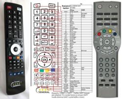 GENERAL ILLUSION M1, M2, M3, C3, STARK - kompatibilis General márkájú távirányító