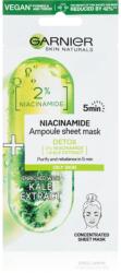 Garnier Textil Masks Niacinamide arcmaszk tisztító és frissítő hatással 15 g