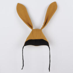 NEW BABY Baba pamut sapka fülekkel New Baby Favorite mustárszín - pindurka