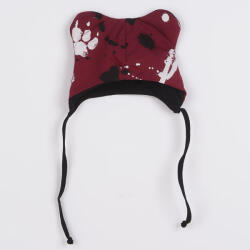 NEW BABY Baba pamut sapka fülekkel New Baby mancsát sötét rózsaszín - pindurka