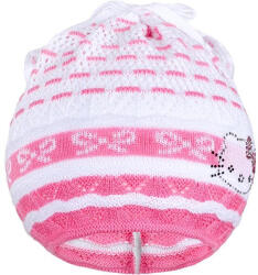 NEW BABY Kötött sapka New Baby cica rózsaszín - pindurka