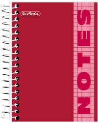 Herlitz Notes cu spira Herlitz, 200 file, Matematica, Rosu (0298638/ROSU)