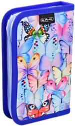 Herlitz Penar neechipat cu 2 clape Herlitz , Motiv colorful butterflies (9495110)