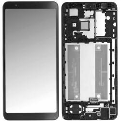 Samsung GH82-23561A Gyári Samsung Galaxy A01 Core fekete LCD kijelző érintővel kerettel előlap (GH82-23561A)