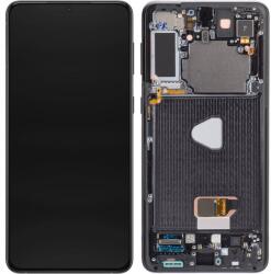 Samsung GH82-24554B Gyári Samsung Galaxy S21 Plus OLED kijelző érintővel kamerával Ibolya kerettel előlap (GH82-24554B)