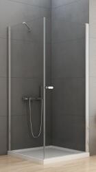 NEW TRENDY New Soleo zuhanykabin 80x80 cm négyzet króm fényes/átlátszó üveg D-0140A/D-0087B (D0140A/D0087B)