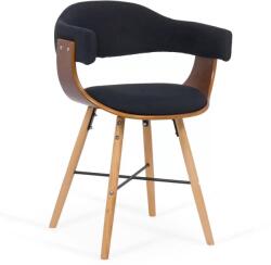 Chairs ON Scaune de bucătărie din lemn și stofă BUC016 negru