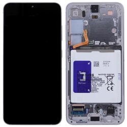 Samsung S921 Galaxy S24 (5G 2024) Előlap Keret+LCD Kijelző+Érintőpanel, Szürke (GH82-33287B) szerelt, Service Pack