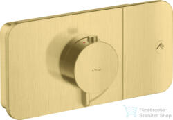 Hansgrohe AXOR ONE termosztátos falsík alatti kád /zuhany csaptelep, szálcsiszolt sárgaréz hatású 45711950 (45711950)