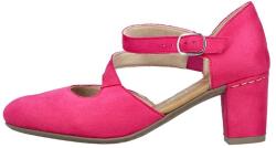 RIEKER Pantofi dama, Rieker, 41080-31-Fuchsia, elegant, textil, cu toc, fuchsia (Marime: 40)