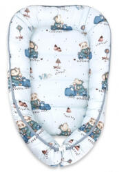  Baby Shop babafészek 55x75 cm - Kék Dinó Autó