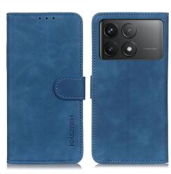 KHAZNEH RETRO Husă rabatabilă pentru Xiaomi Poco F6 Pro albastru