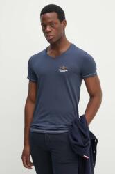 Aeronautica Militare t-shirt sötétkék, férfi, sima, AM1UTI004 - sötétkék M