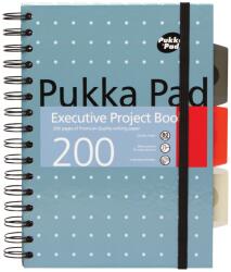  Traders Pukka Pad Executive Projekt Book spirálfüzet (A5, 200 old. von. ) 3 féle metál szín (6336-MET)