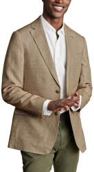 Charles Tyrwhitt Linen Jacket - Taupe - Slim fit | 48 | Standard