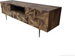 Invicta STONE FINISH barna fa tv szekrény 160cm