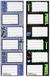 Starpak gamer füzetcímke 6 db-os - Play Time