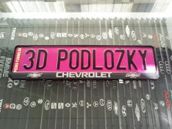 CHEVROLET 3D rendszámtábla tartó , Rendszámtábla keret , Rendszámtáblatartó