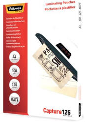 Fellowes matt meleglamináló fólia, A4, 125 mikron, 100 db (5328502)