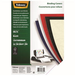 Fellowes hátlap, A4, 250 g, matt, fekete (5370405)