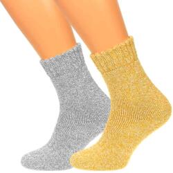 TifanTEX Șosete pentru damă din lână de Alpaca 3 perechi Mix Color (0708F1)