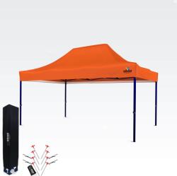 BRIMO Kiállítási sátor 3x4, 5m (45mm acél) | Gyors összeszerelés, hosszú élettartam - 3 oldalfal nélkül - Narancs