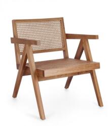 Bizzotto Fotoliu lemn rattan maro Galia 61x68.5x74 cm (0747155)
